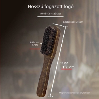 Cipő ecset lófaromból, retro stílus, puha sörtés a cipők ápolásához és polírozásához (Anyag: lófarom; Funkció: ápolás; Eredet: Kontinentális Kína)