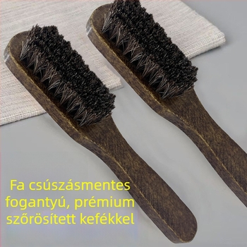 Cipő ecset lófaromból, retro stílus, puha sörtés a cipők ápolásához és polírozásához (Anyag: lófarom; Funkció: ápolás; Eredet: Kontinentális Kína)