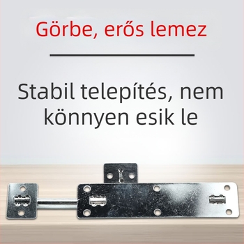 A-típusú ajtózár rozsdamentes acélból, mindkét oldalról zárható záróelem, modern minimalista stílus