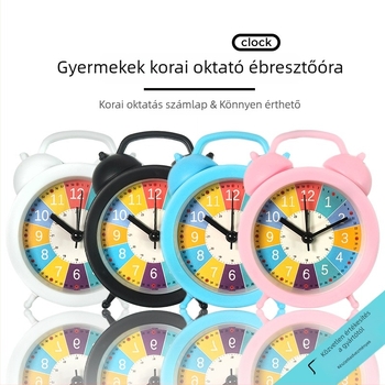 Iskolásoknak szóló ébresztőóra, világidő, lépésszámláló, 24 órás kijelzés, elektronikus működés