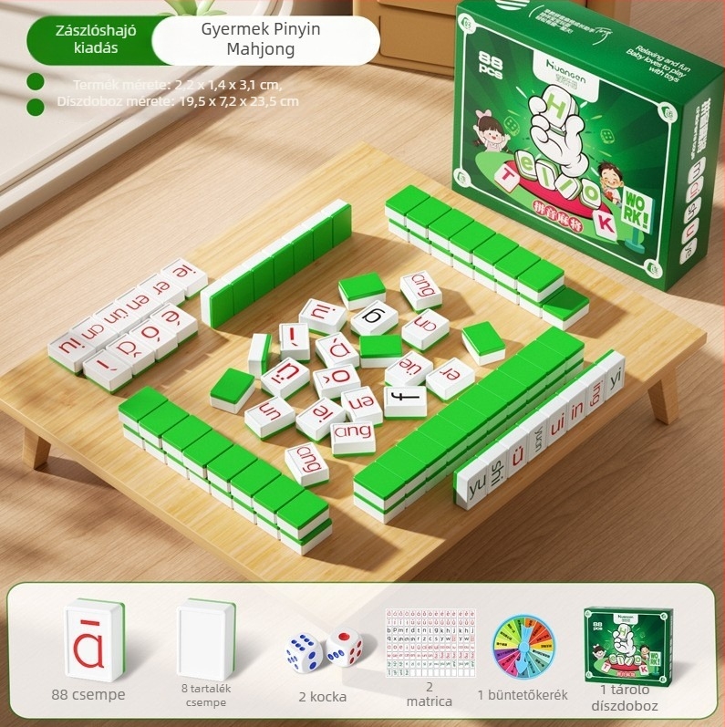 Pinyin ABC Mahjong – Oktatási társasjáték gyerekeknek az óvodától az általános iskoláig