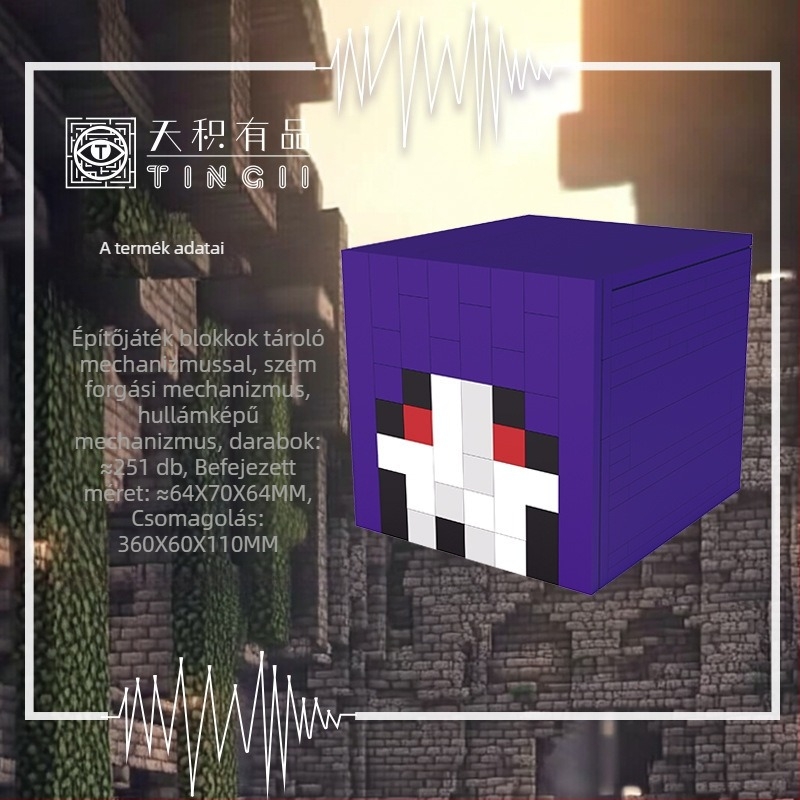 Dekódoló doboz nyitómechanizmussal – műanyag felépítésű puzzle, építőelemekkel 14+ éveseknek