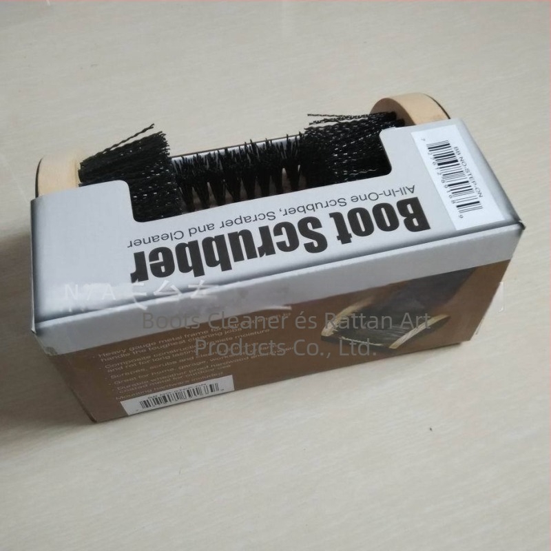 Kültéri cipőtisztító kefék készlete a por és hó eltávolítására, vízálló, csúszásmentes, műanyag sörték, logó nyomtatás elérhető (6/8 db)