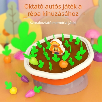 Memory Radish Oktató Asztali Játék – Műanyag játék 4–14 éveseknek, serkenti a gondolkodást, kéz- és szemkoordinációt, szülő-gyermek interakció