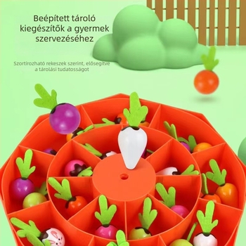 Memory Radish Oktató Asztali Játék – Műanyag játék 4–14 éveseknek, serkenti a gondolkodást, kéz- és szemkoordinációt, szülő-gyermek interakció