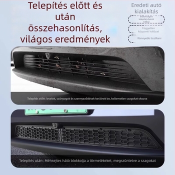 Tesla Model Y Új verzió Szúnyogháló a motorháztetőhöz és védőfedél a légbeömlőnek (ABS)