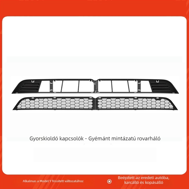 Tesla Model Y Új verzió Szúnyogháló a motorháztetőhöz és védőfedél a légbeömlőnek (ABS)