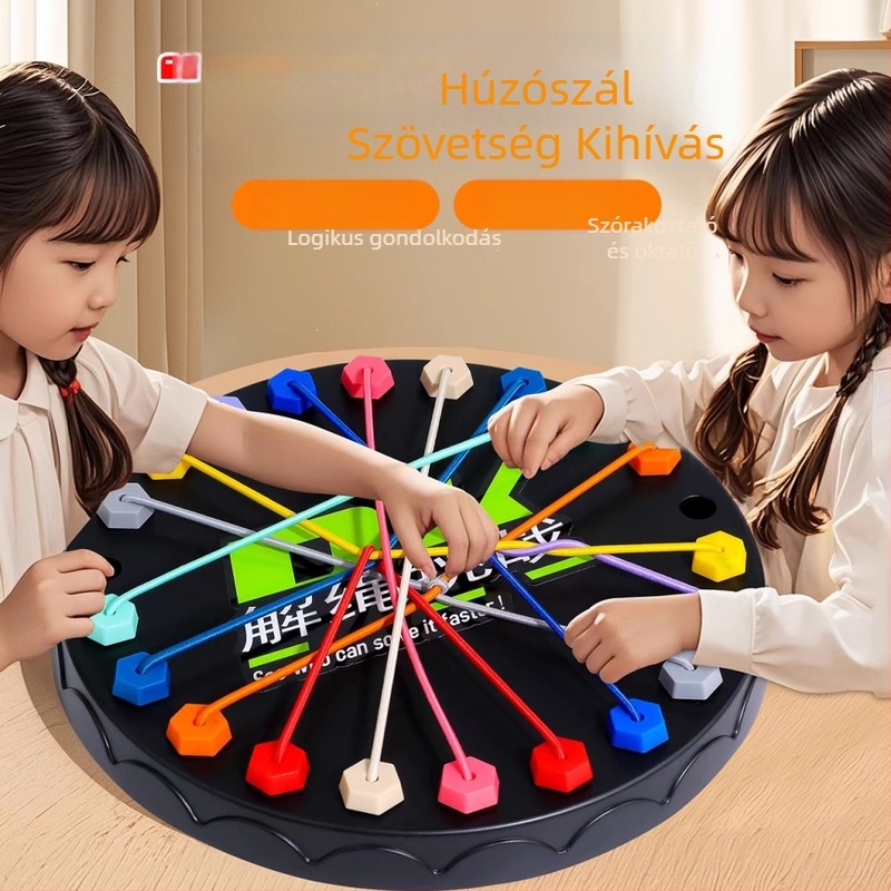 Hurok kibontó logikai puzzle játék otthonra — interaktív, fejleszti a logikus gondolkodást és a kommunikációt; anyag: műanyag; korosztály: 7–14 és 15–35.