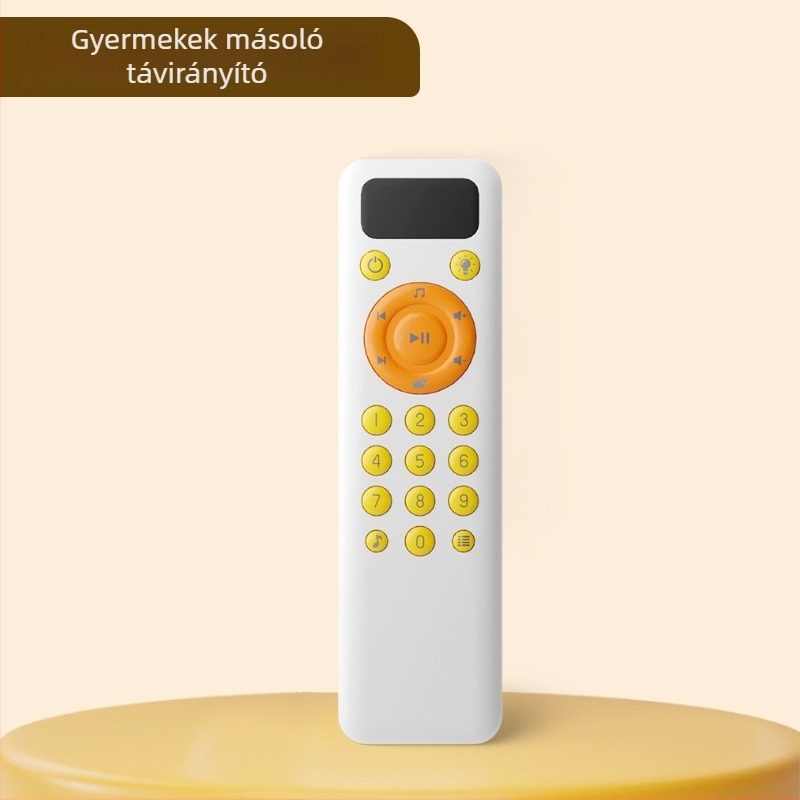 Távirányítható oktató játék zenével, 0–3 éveseknek, multifunkcionális (Anyag: műanyag • Tápellátás: normál száraz elem • Korosztály: 0–3 év)