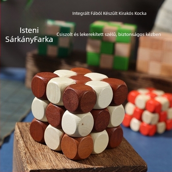 Kongming Lock fa puzzle — DAOTOYS, modell Zc–dwsl, 7–14 éveseknek