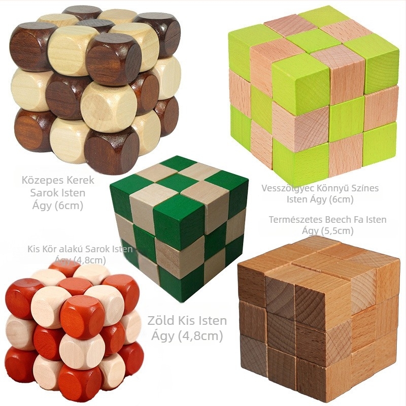 Kongming Lock fa puzzle — DAOTOYS, modell Zc–dwsl, 7–14 éveseknek