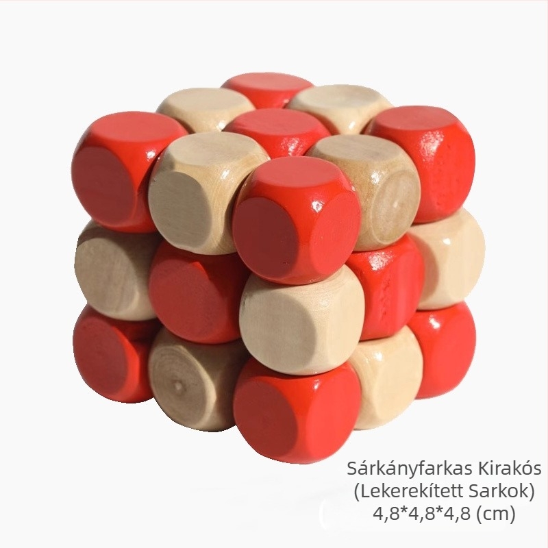 Kongming Lock fa puzzle — DAOTOYS, modell Zc–dwsl, 7–14 éveseknek