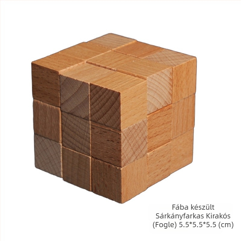 Kongming Lock fa puzzle — DAOTOYS, modell Zc–dwsl, 7–14 éveseknek