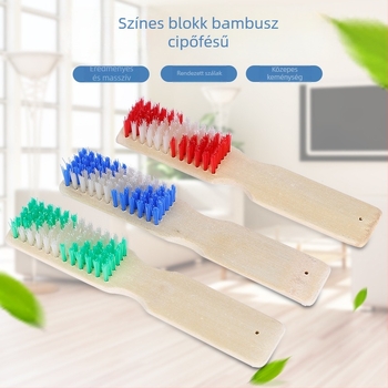 Bambusz cipőtisztító kefe, Victory, vízálló és szennyeződés elleni védelemmel, modern stílus
