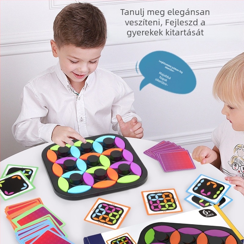 Shuangzhi Forgó leveles sakk 3D puzzle – műanyagból készült gyerekeknek, 4–14 évesek, agyfejlesztés és kéz-szem koordináció