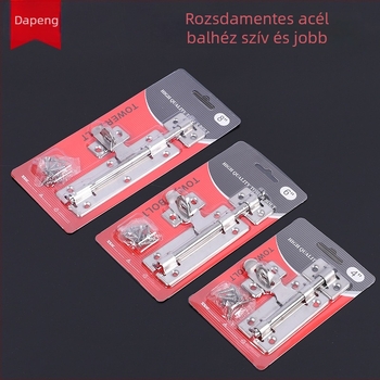 Dapeng A típusú ajtózár, 201 rozsdamentes acél, felületre szerelt, kétirányú zár, lakathoz kész, modern egyszerű stílus