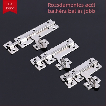 Dapeng A típusú ajtózár, 201 rozsdamentes acél, felületre szerelt, kétirányú zár, lakathoz kész, modern egyszerű stílus