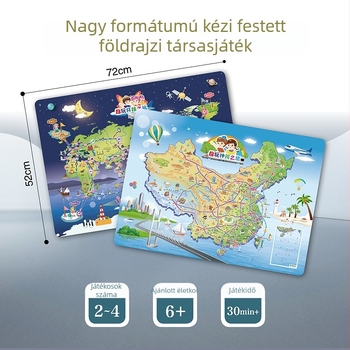 Beidou kártyás társasjáték – papíralapú, dobozos csomagolás, puzzle-fejlesztés, oktató agyfejlesztő játék 4–6 éveseknek