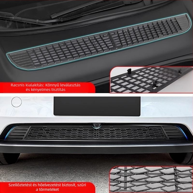 Tesla Model Y Légbeömlő/– por- és rovarvédő háló – műanyag belső kiegészítő, termékkód 007