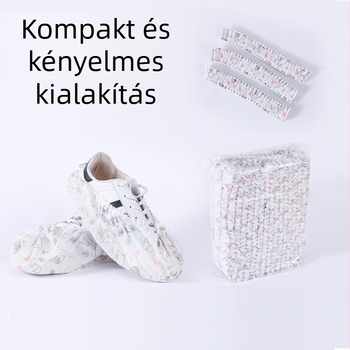 Egyszer használatos vastag csúszásgátló cipővédők, háztartási célokra, vastagított nemszövött anyagból, gyerekeknek és diákoknak