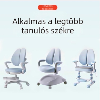 Gyerekeknek szóló székfedél – poliészter, ovális alak, csúszásmentes, kopásálló, rajzfilm mintázat