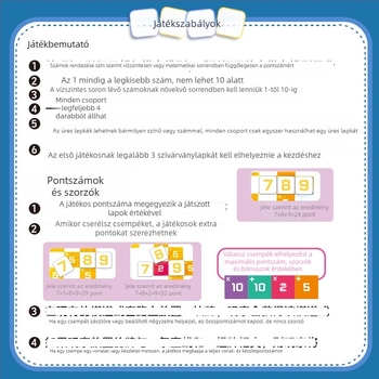 Családi társasjáték matematika és aritmetika, szivárvány blokkokkal a logikus gondolkodás fejlesztéséhez — műanyag, puzzle, 7–14 éveseknek, interaktív szülő-gyermek játék