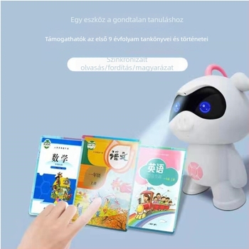 Helisson Történetgép gyerekeknek - AI beszéd dialógus, illusztrált könyvek olvasása, zene, ABS burkolat, lítium akkumulátor, 4–6 éveseknek
