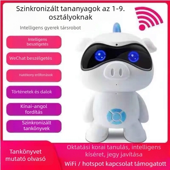 Helisson Történetgép gyerekeknek - AI beszéd dialógus, illusztrált könyvek olvasása, zene, ABS burkolat, lítium akkumulátor, 4–6 éveseknek