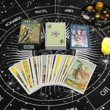 Waite Tarot kártyacsomag, 80 kártyával, elemzésekkel, szórakozásra és intellektuális fejlődésre, 14+