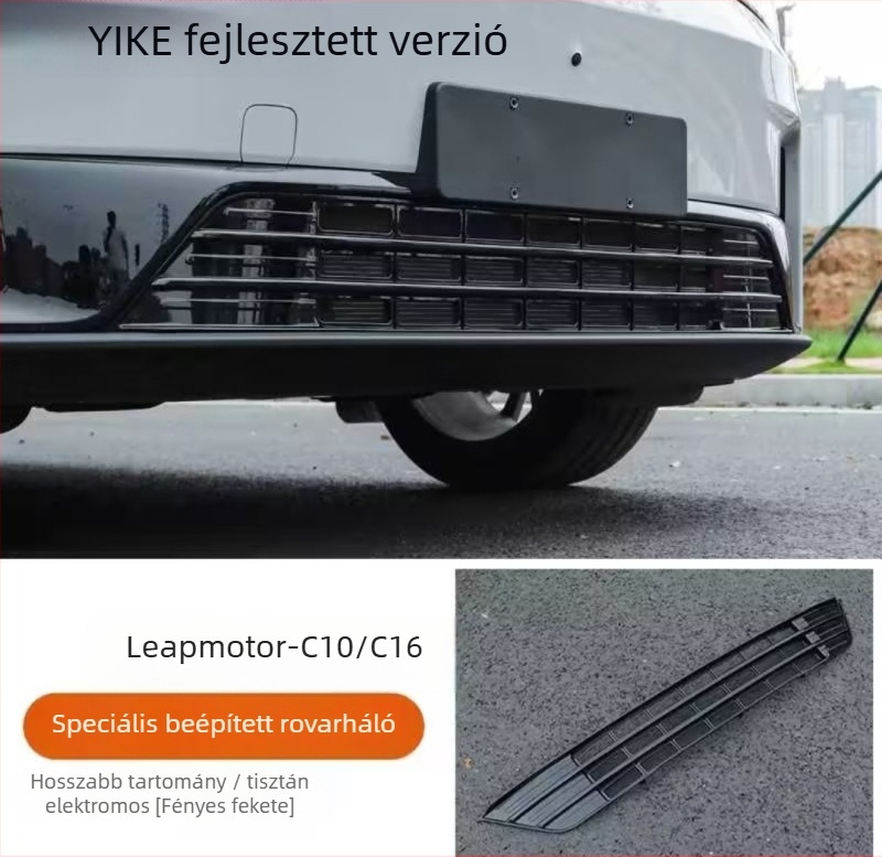 Rozsdamentes acél radiátor grille védőburkolat rovarhálóval, kompatibilis Leapmotor C16C10