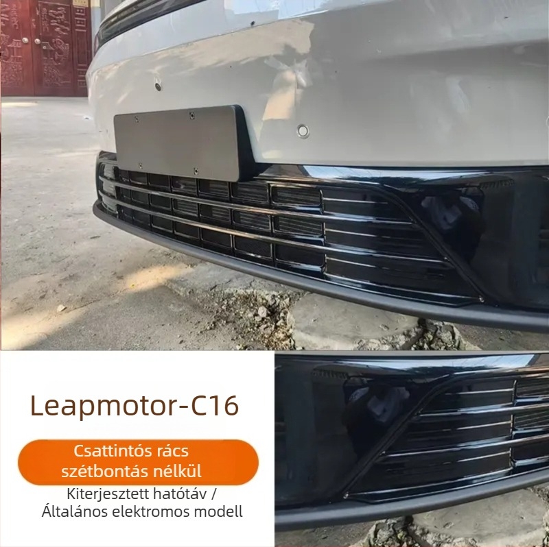 Rozsdamentes acél radiátor grille védőburkolat rovarhálóval, kompatibilis Leapmotor C16C10