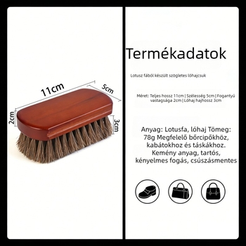 Cobeda/Kangbid Négyzet alakú lóhair cipő ecset – dezinfekcióhoz, modern minimalista dizájn