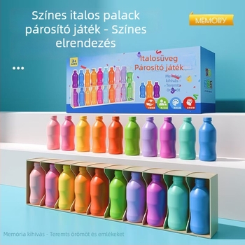 Gyermekeknek szóló táblás játék — Találd ki az üveget és üsd meg, memória és kognitív fejlesztés, műanyag játék, 7–14 éveseknek, családi interaktív játék