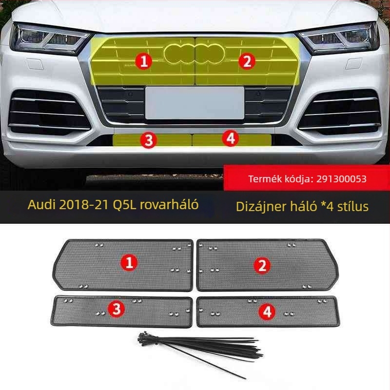 KUST Q5L/Q5 Elülső védőháló radiátorra és kondenzátorra – rovar- és porvédelmet nyújt