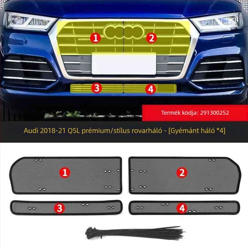 KUST Q5L/Q5 Elülső védőháló radiátorra és kondenzátorra – rovar- és porvédelmet nyújt