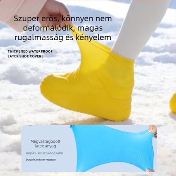Közepes magasságú gumiból készült cipővédők - vízállóak, csúszásmentesek, kopásállóak, univerzális