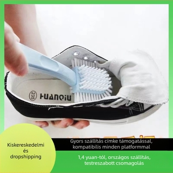 Cipőtisztító kefe – ötszögletű, többfunkciós ápolás, kód FD0627, 1 db a dobozban, modern minimalista stílus
