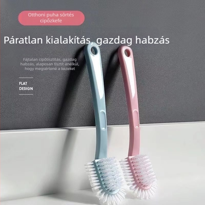 Cipőtisztító kefe – ötszögletű, többfunkciós ápolás, kód FD0627, 1 db a dobozban, modern minimalista stílus