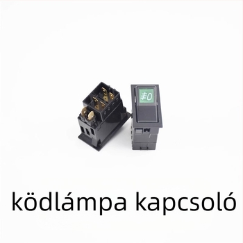 Xinwank 140-2 12V/24V autó rocker kapcsoló modul – kürt, kettős villogó riasztás, ködfények és fényszóró gomb