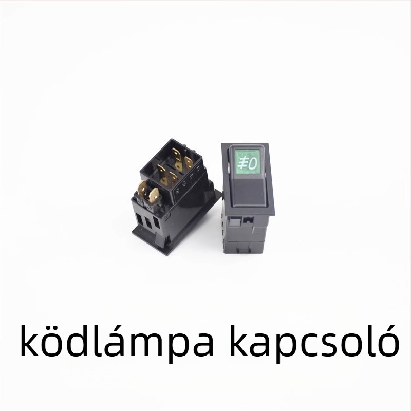 Xinwank 140-2 12V/24V autó rocker kapcsoló modul – kürt, kettős villogó riasztás, ködfények és fényszóró gomb