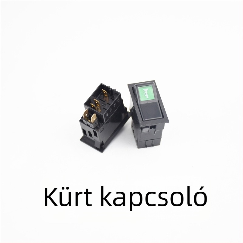 Xinwank 140-2 12V/24V autó rocker kapcsoló modul – kürt, kettős villogó riasztás, ködfények és fényszóró gomb