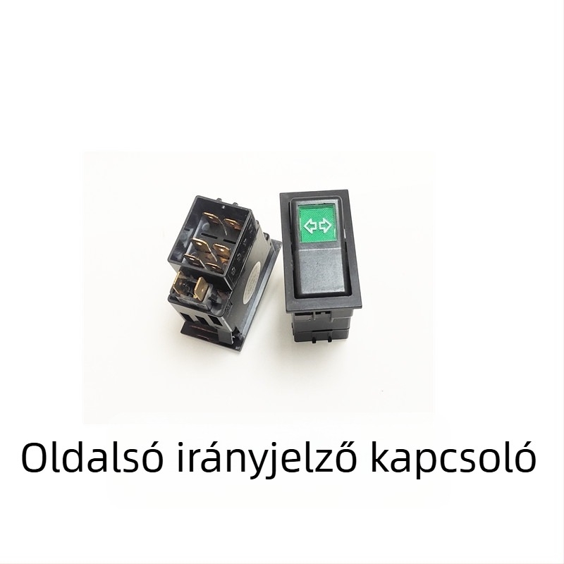Xinwank 140-2 12V/24V autó rocker kapcsoló modul – kürt, kettős villogó riasztás, ködfények és fényszóró gomb