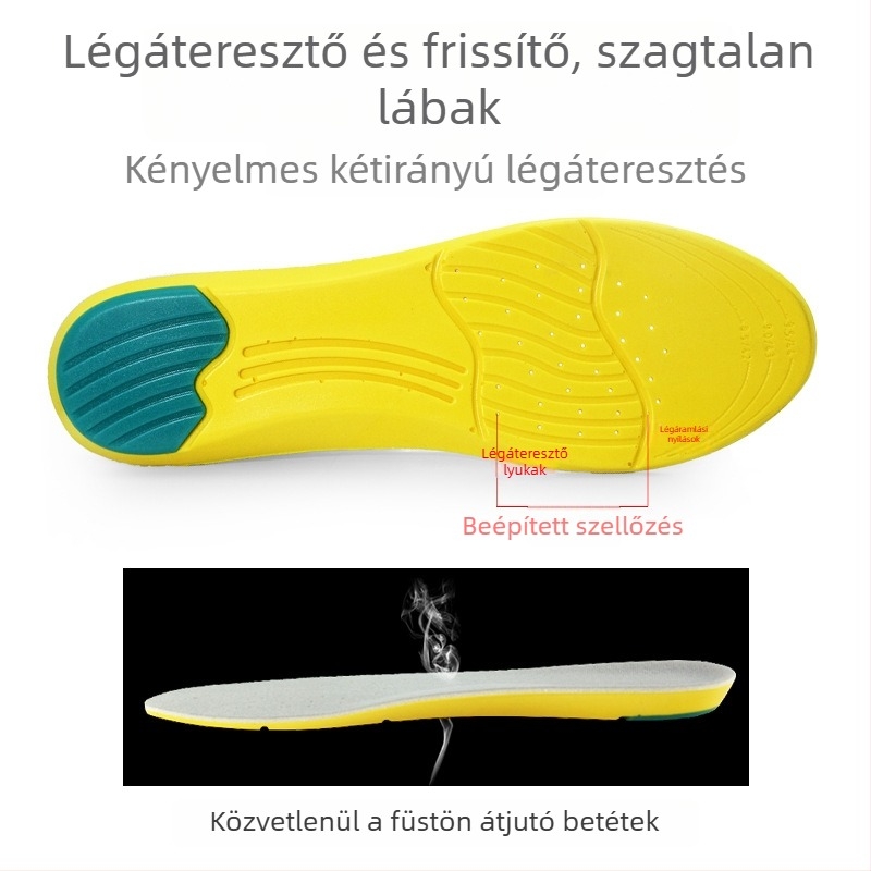 PU sportbetét uniszex sportcipőkhöz, teljes talpbetét ütéscsillapítással, modell PU6040/6041