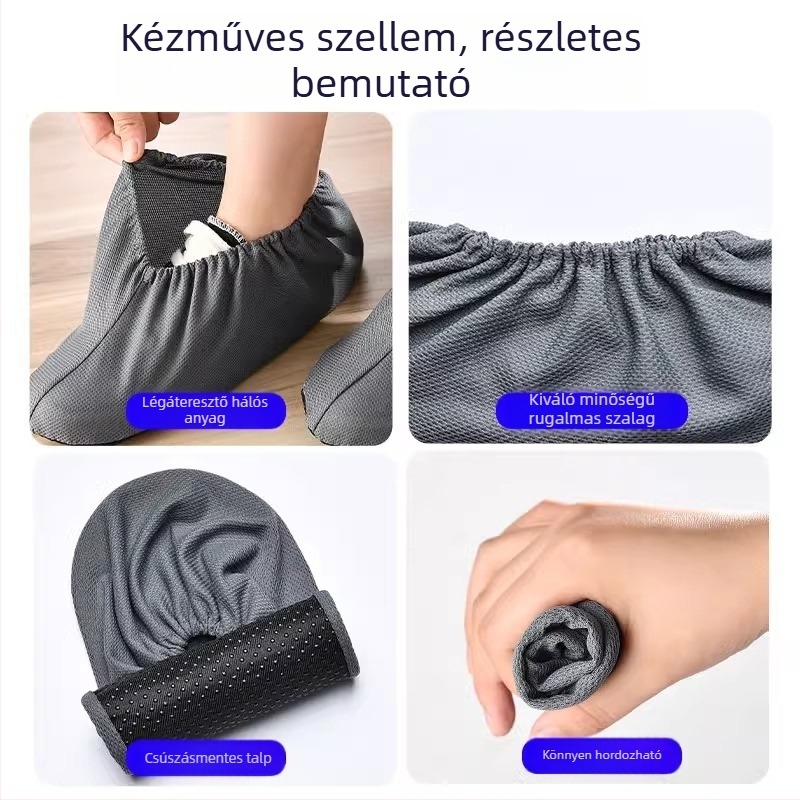 Baole cat cipővédők velúr anyagból, mosható és újrahasználható, tartós, beltéri használatra, csúszásmentes háló, felnőtteknek és gyerekeknek