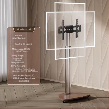 Flat-screen TV állvány monitorállvánnyal, univerzális kompatibilitás