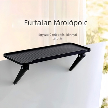TV set-top box és router tárolópolc – modern minimalista stílus, fúrás nélküli szerelés, PP anyag, 1 réteg, alkalmas asztalra, hálószobába vagy tárolóhelyiségbe