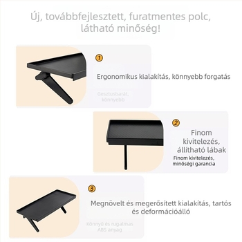 TV-set-top box tároló polc, router és távirányító rendező, monitor- és számítógép állvány