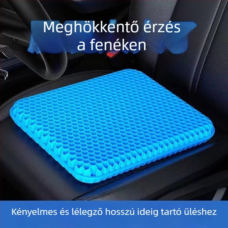 Gél honycomb hűtő párna autóüléshez és irodai székhez — légáteresztő, modern minimalista stílus, töltőanyag: TPE, huzat: PVC, hűtési célú használat