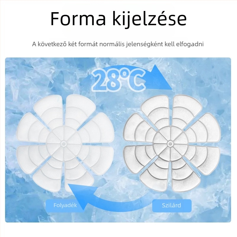 Fejre tervezett sapka-stílusú jégpad, TPU anyag, PCM töltet, tömeg 100, hűtő hatás és hőguta megelőzése