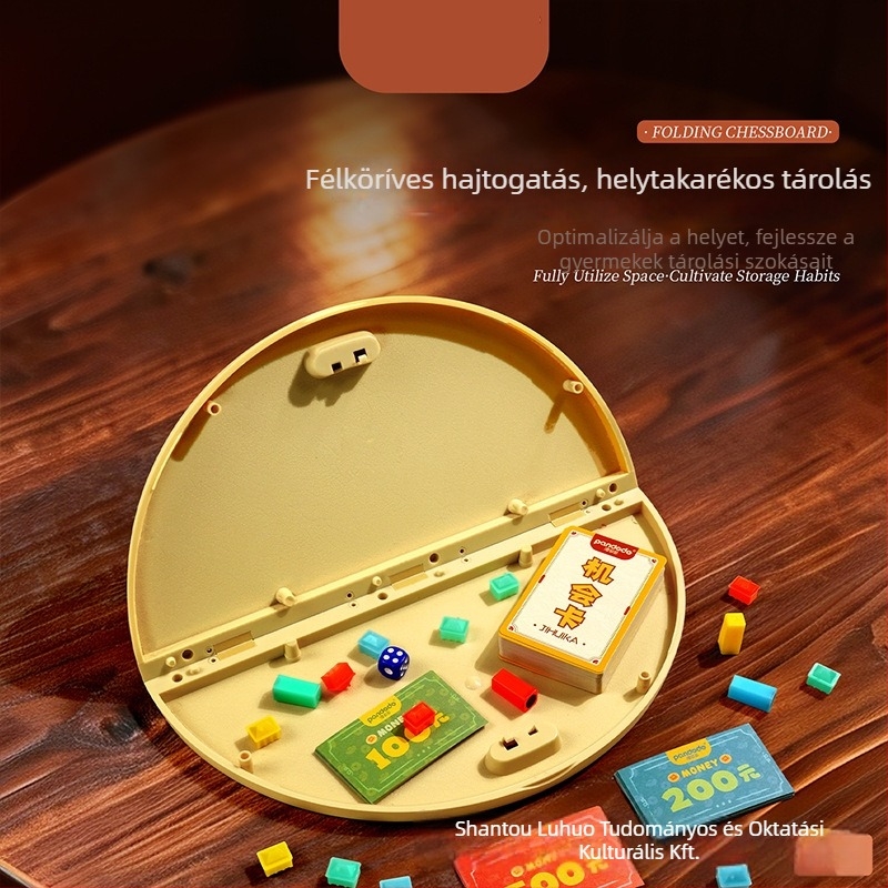 Gyermekeknek szóló mágneses Városi Utazás Monopoly kártyajáték – oktatási logikai gondolkodás fejlesztése